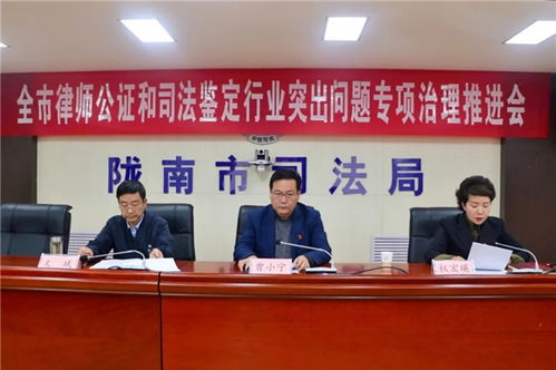 陇南市司法局召开全市律师 公证和司法鉴定行业突出问题专项治理推进会议